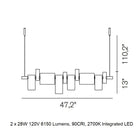 Dancing Glass Suspension Light