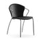Bessi Fully Upholstered Dining Chair  option Nevada Black Leather
