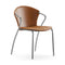 Bessi Fully Upholstered Dining Chair  option Nevada Cognac Leather