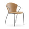 Bessi Fully Upholstered Dining Chair  option Nevada Sand Leather