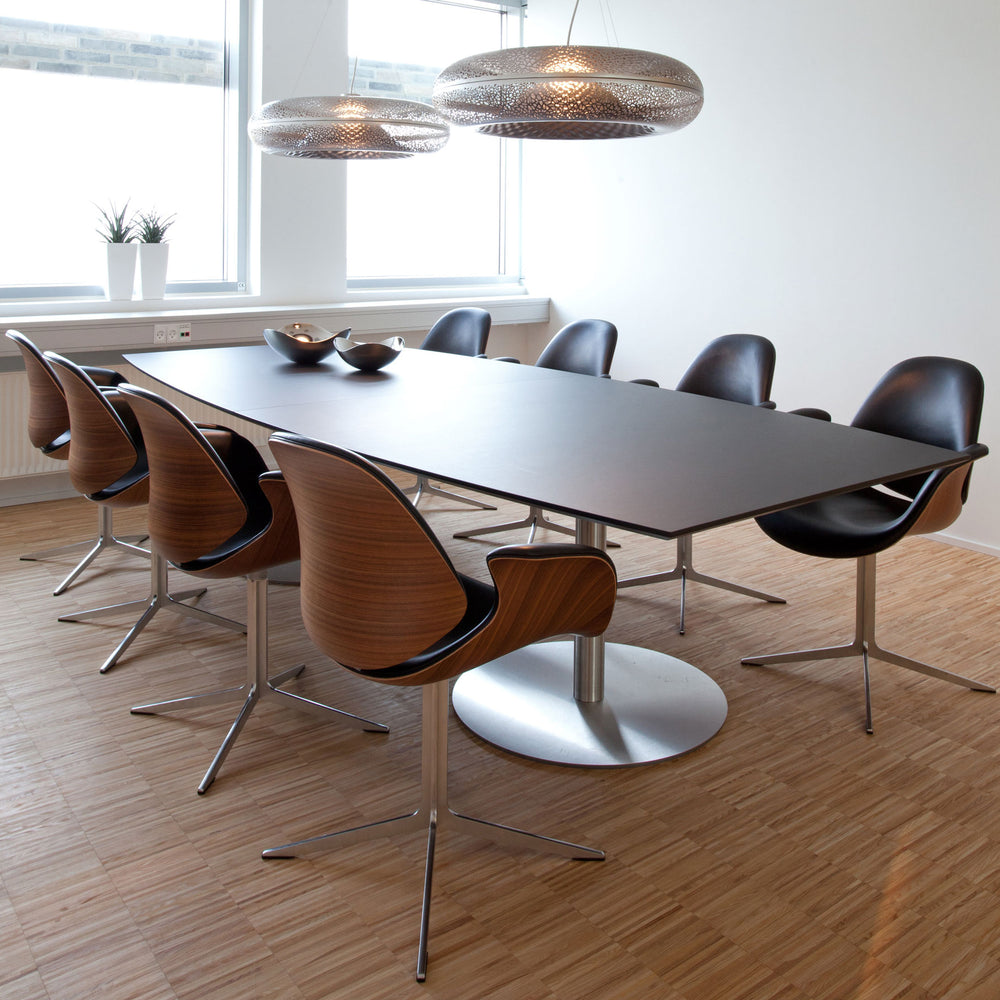 Council Front Upholstered Swivel Conference Chair