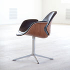 Council Front Upholstered Swivel Lounge Chair