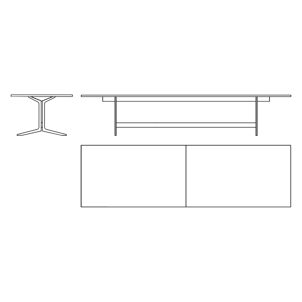 Onecollection Council Rectangular Conference Table - 2Modern