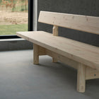 Nordso Bench with Backrest