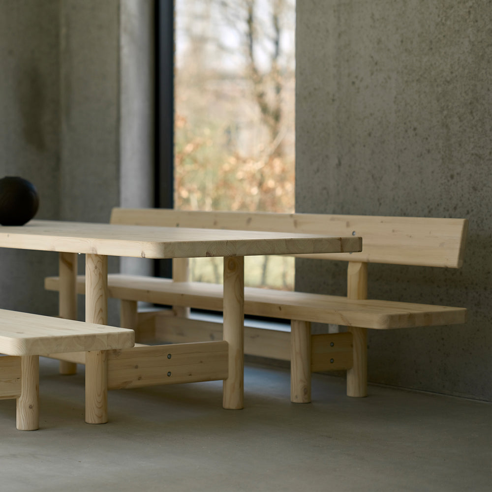 Nordso Bench with Backrest