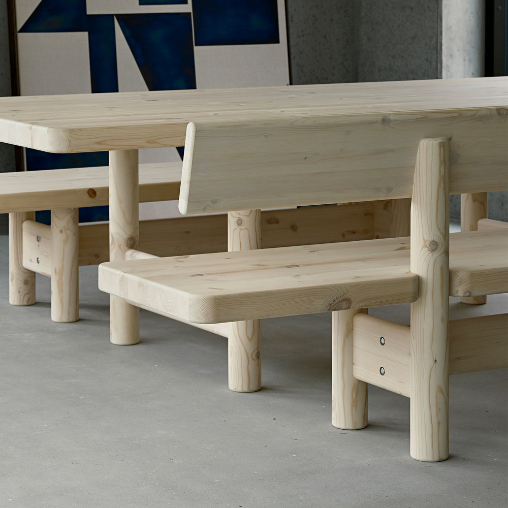 Nordso Bench with Backrest