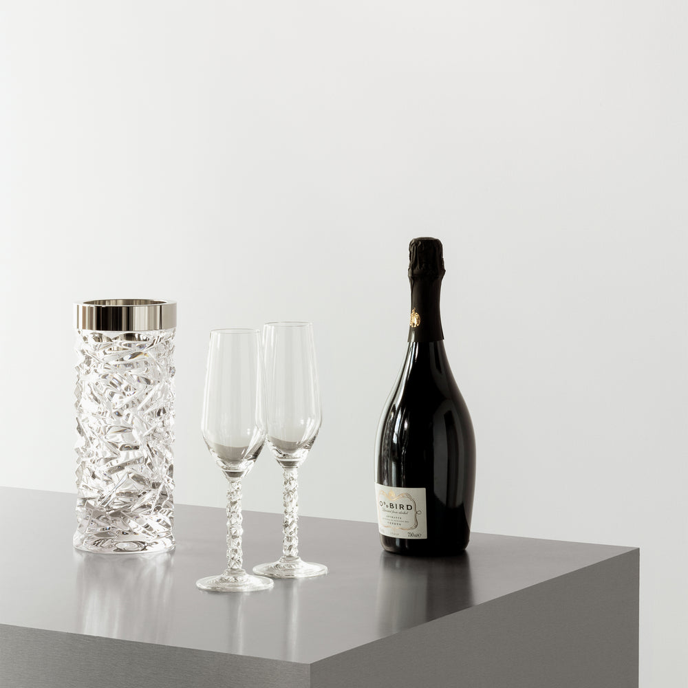 Carat Vase with Stainless Steel Rim