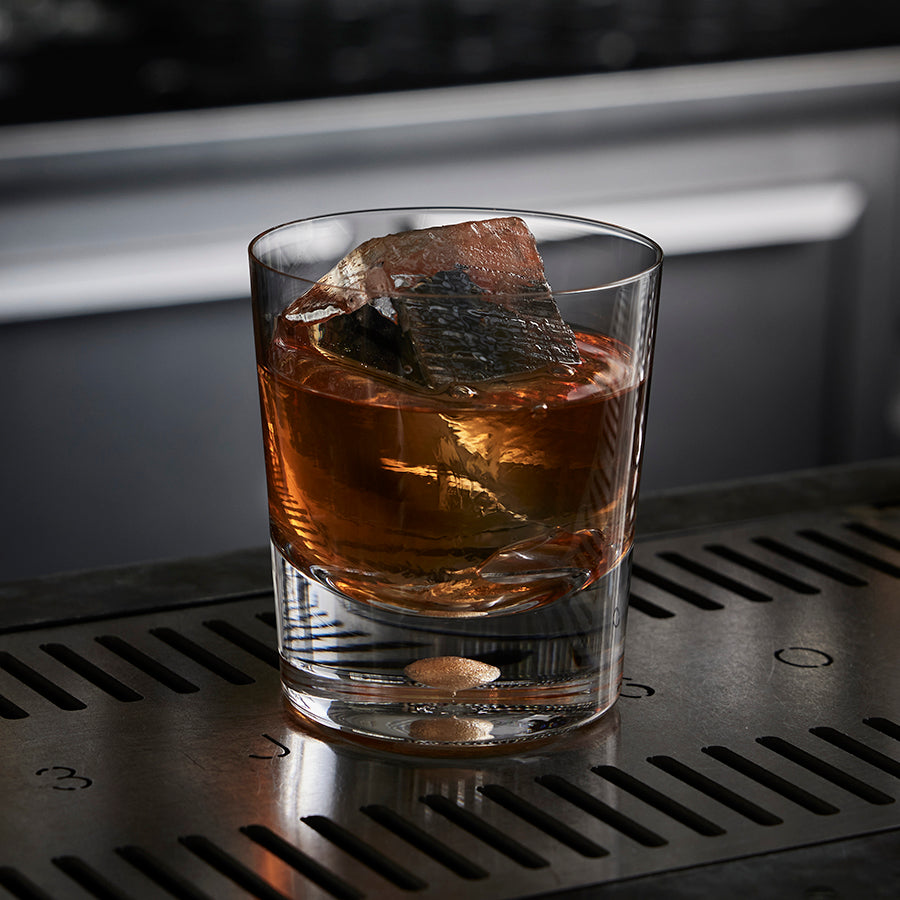 Intermezzo Gold Double Old Fashioned Glass (Set of 2)