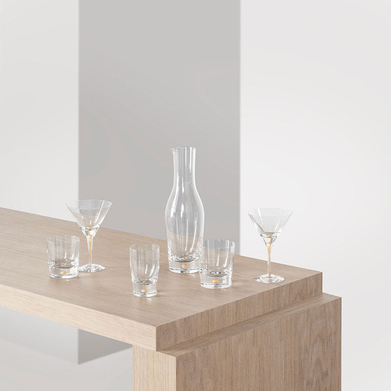 Orrefors Set di 2 Champagne Intermezzo Gold, Set Bicchieri Personalizzati