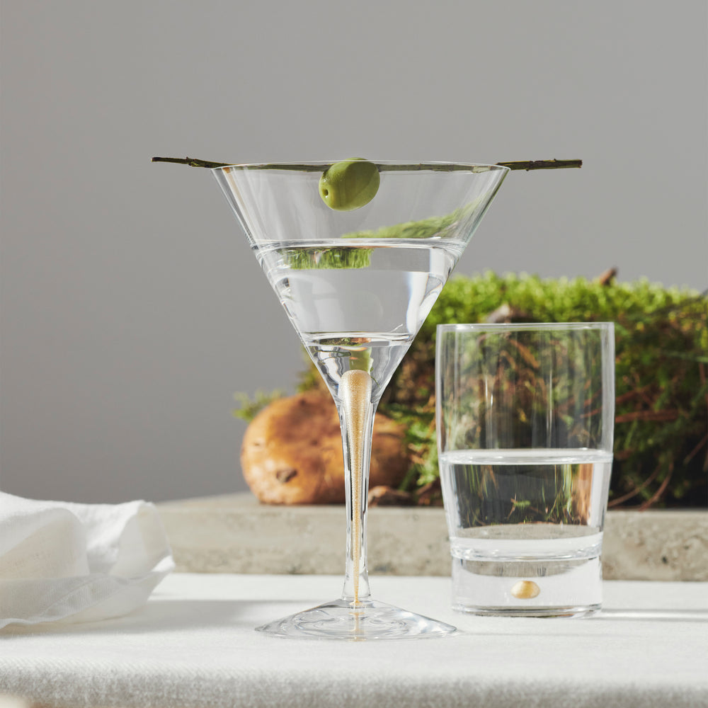 Intermezzo Gold Martini Glass (Set of 2)