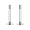 Lumiere Candlestick  option Stainless Steel / Medium / Set of Two