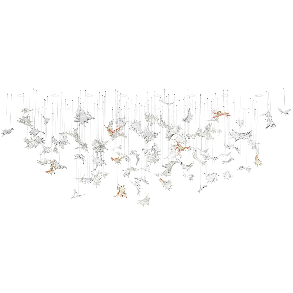 Dancing Leaves Oval Chandelier