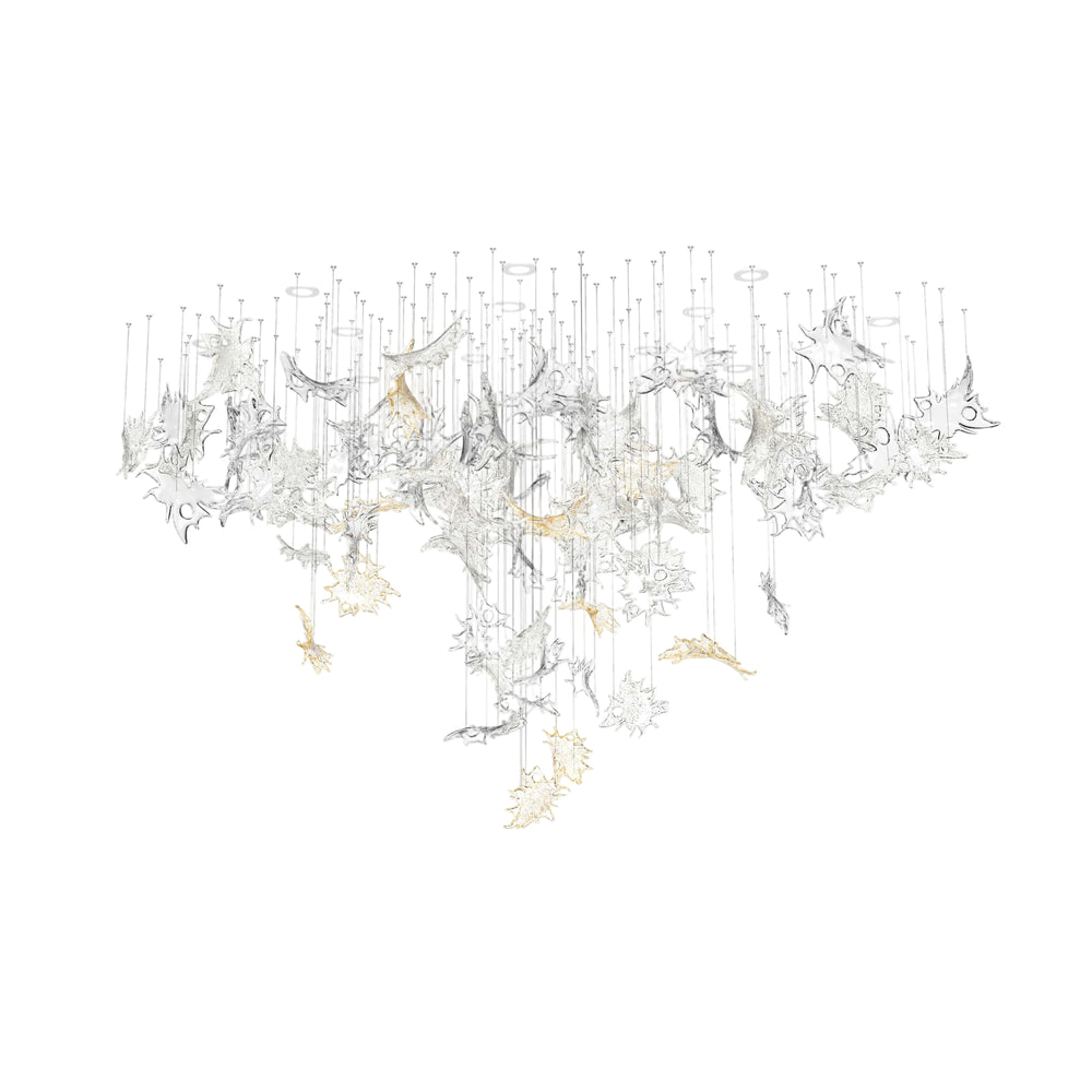 Dancing Leaves Oval Chandelier