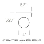Bola Sphere Flush Mount