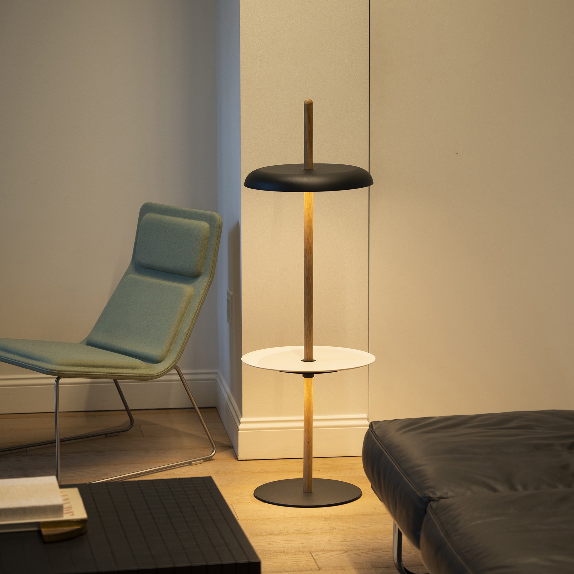 Pablo Nivel LED Portable Floor Lamp with Tray - 2Modern