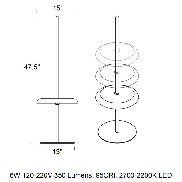 Nivel LED Portable Floor Lamp