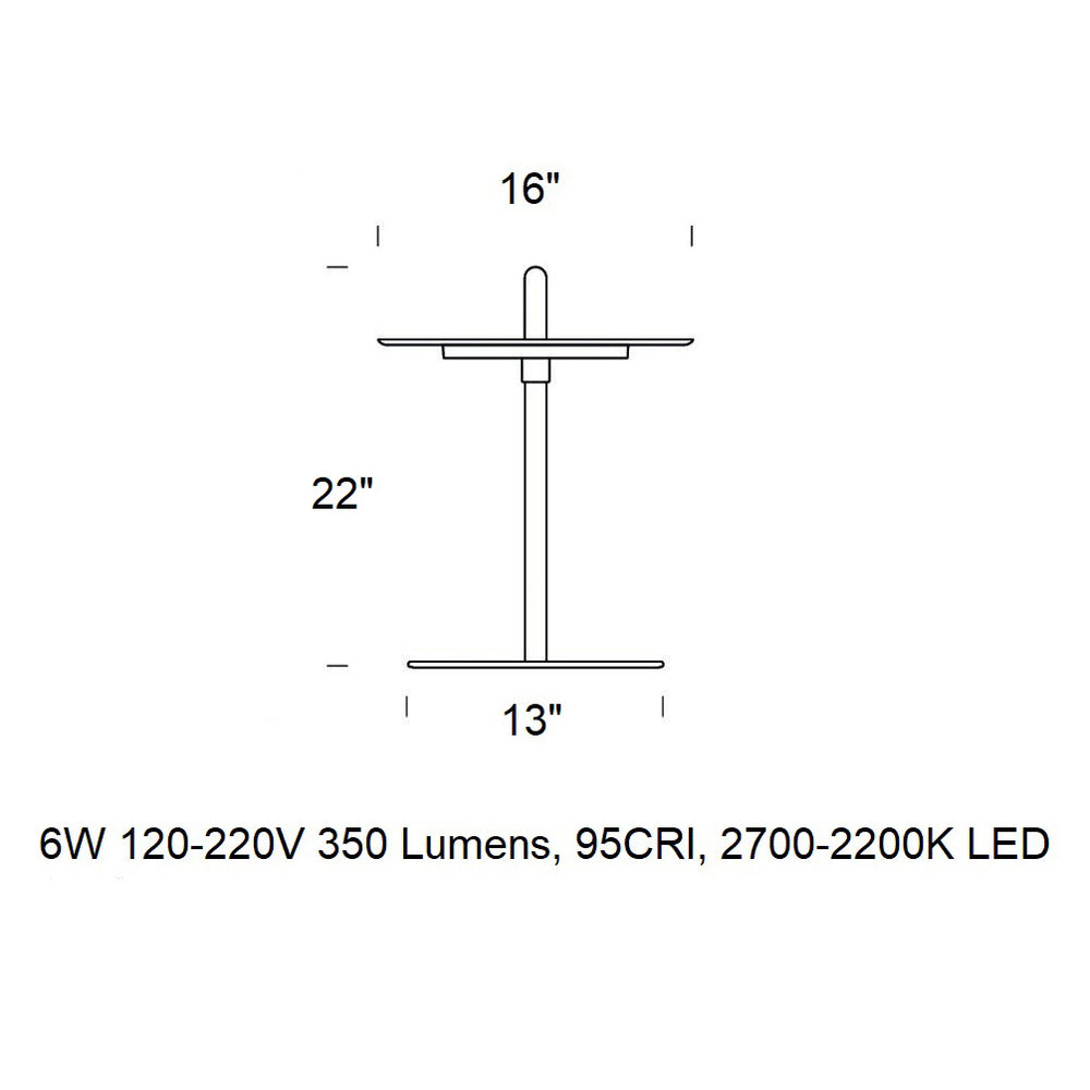 Nivel Pedestal LED Portable Floor Lamp