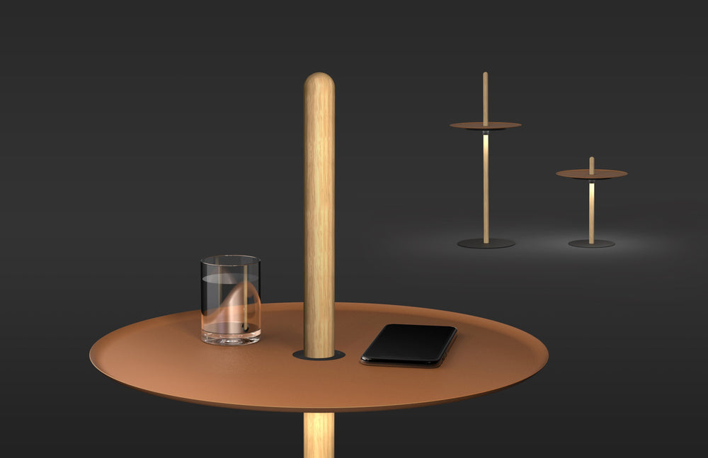 Nivel Pedestal LED Portable Floor Lamp