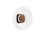 Totem Glass Wall Sconce  option Black / Walnut