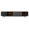 Landscape Cabinet  option Iconic Walnut Body / Black/Charcoal Door