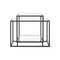 Tangled Side Table  option Black