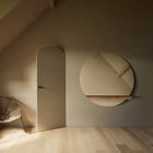 Guillotine Round Mirror