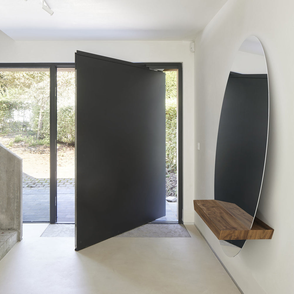 Guillotine Round Mirror