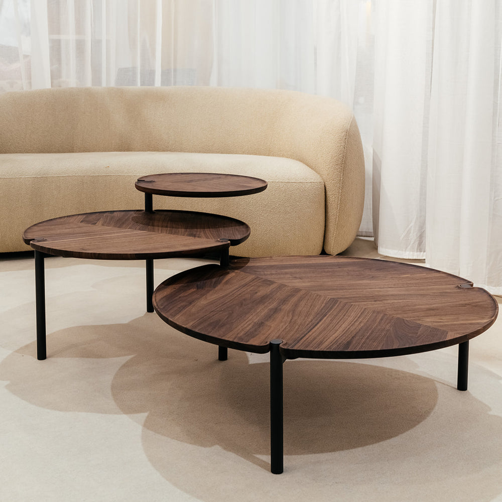 Leaf Round Coffee Table (Set of 3)
