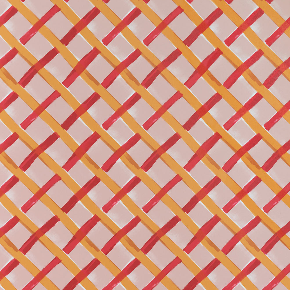 Courtyard Croisillon Wallpaper Sample Swatch
