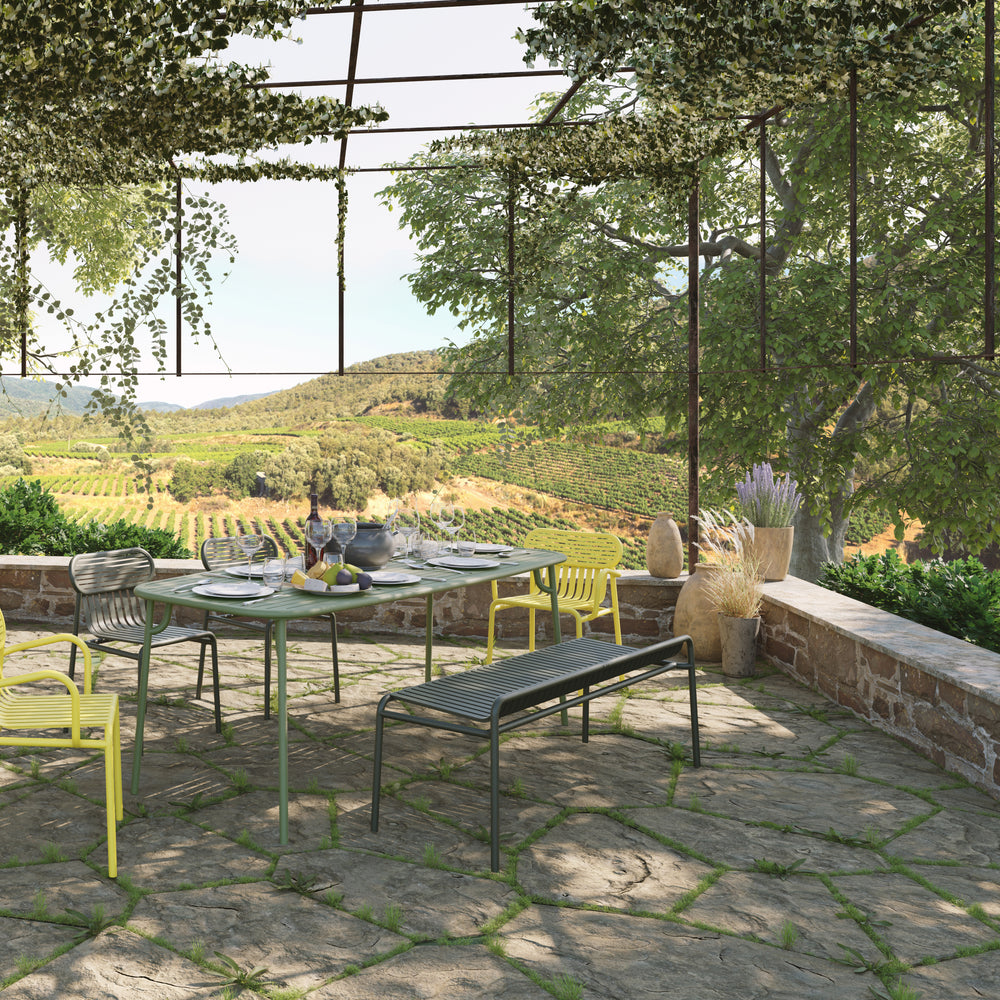 Week-End Backless Outdoor Bench