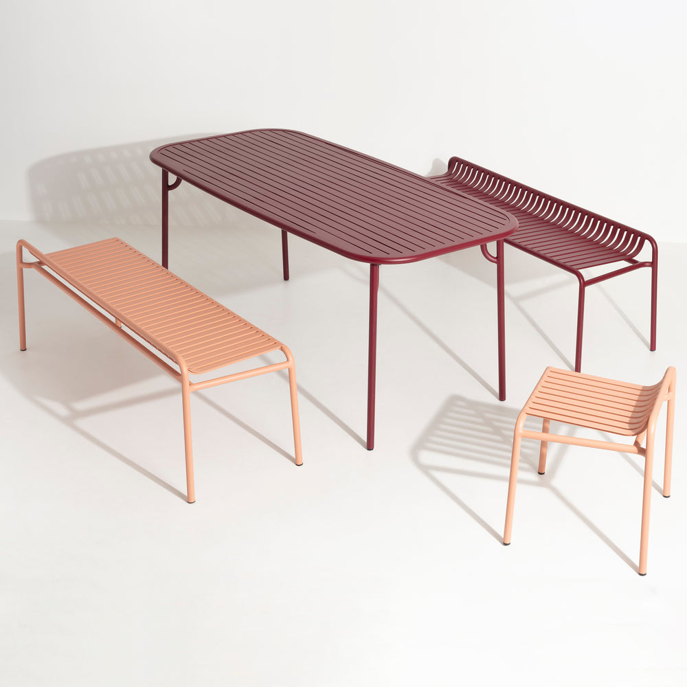 Week-End Backless Outdoor Bench
