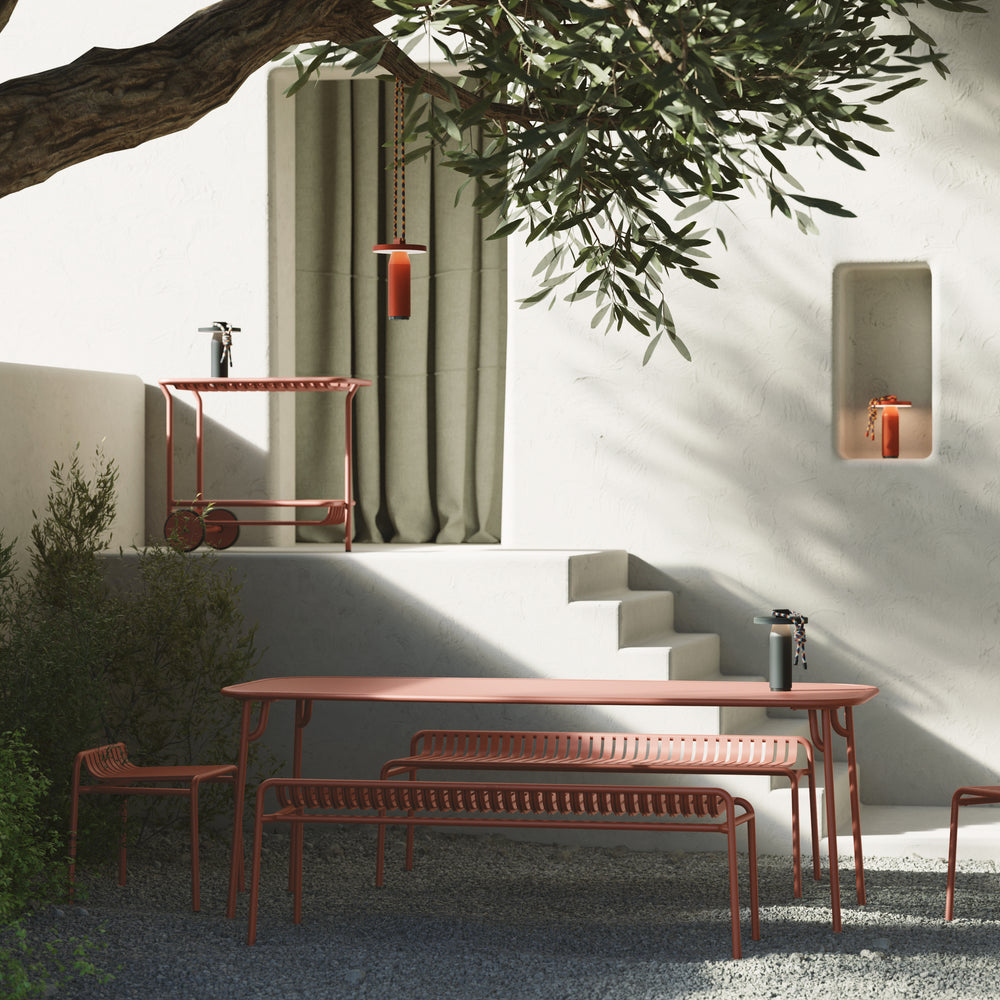 Week-End Backless Outdoor Bench