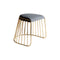 Bride’s Veil Low Stool  option Hallingdal 0368 / Smoked Brass