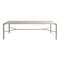 Fryman Dining Table  option Travertine / Flat Putty