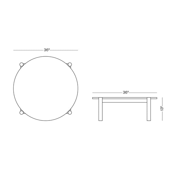 Fryman Outdoor Round Coffee Table