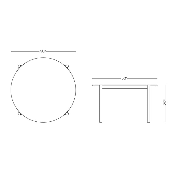 Fryman Outdoor Round Dining Table