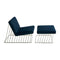 Wired Italic Lounge Chair  option Matching Ottoman