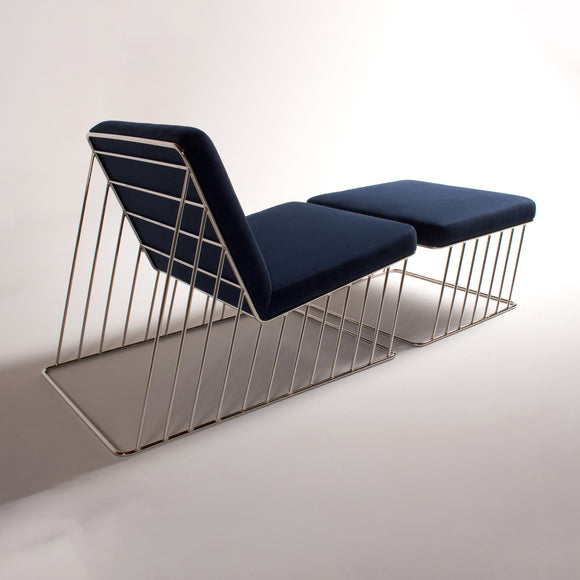 Wired Italic Ottoman