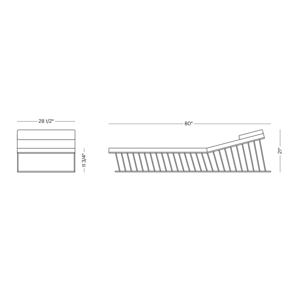 Wired Italic Outdoor Chaise