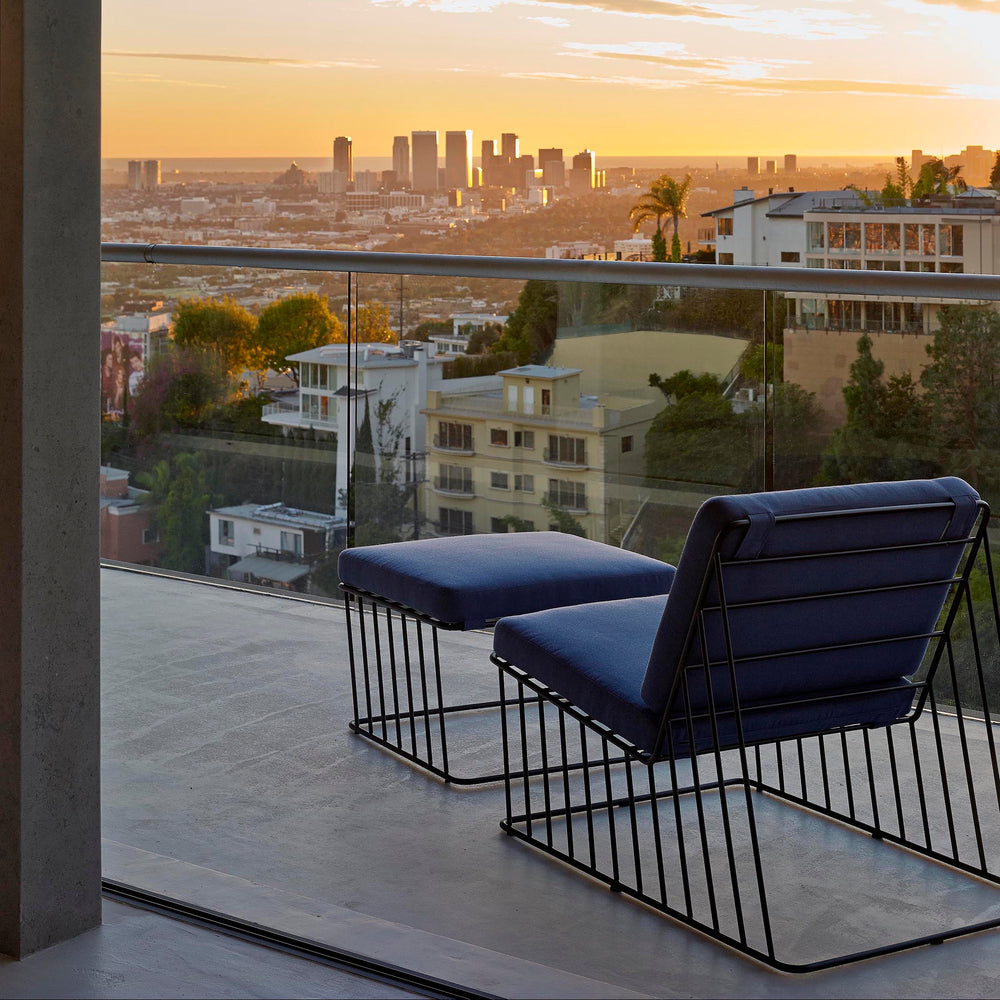 Wired Italic Outdoor Ottoman