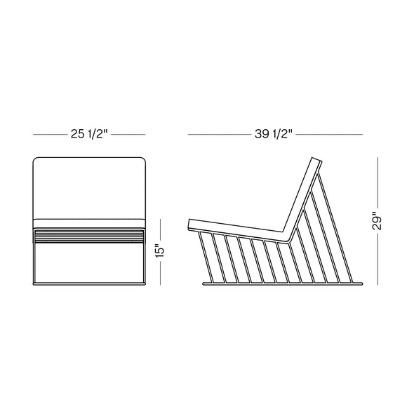Wired Italic Outdoor Lounge Chair