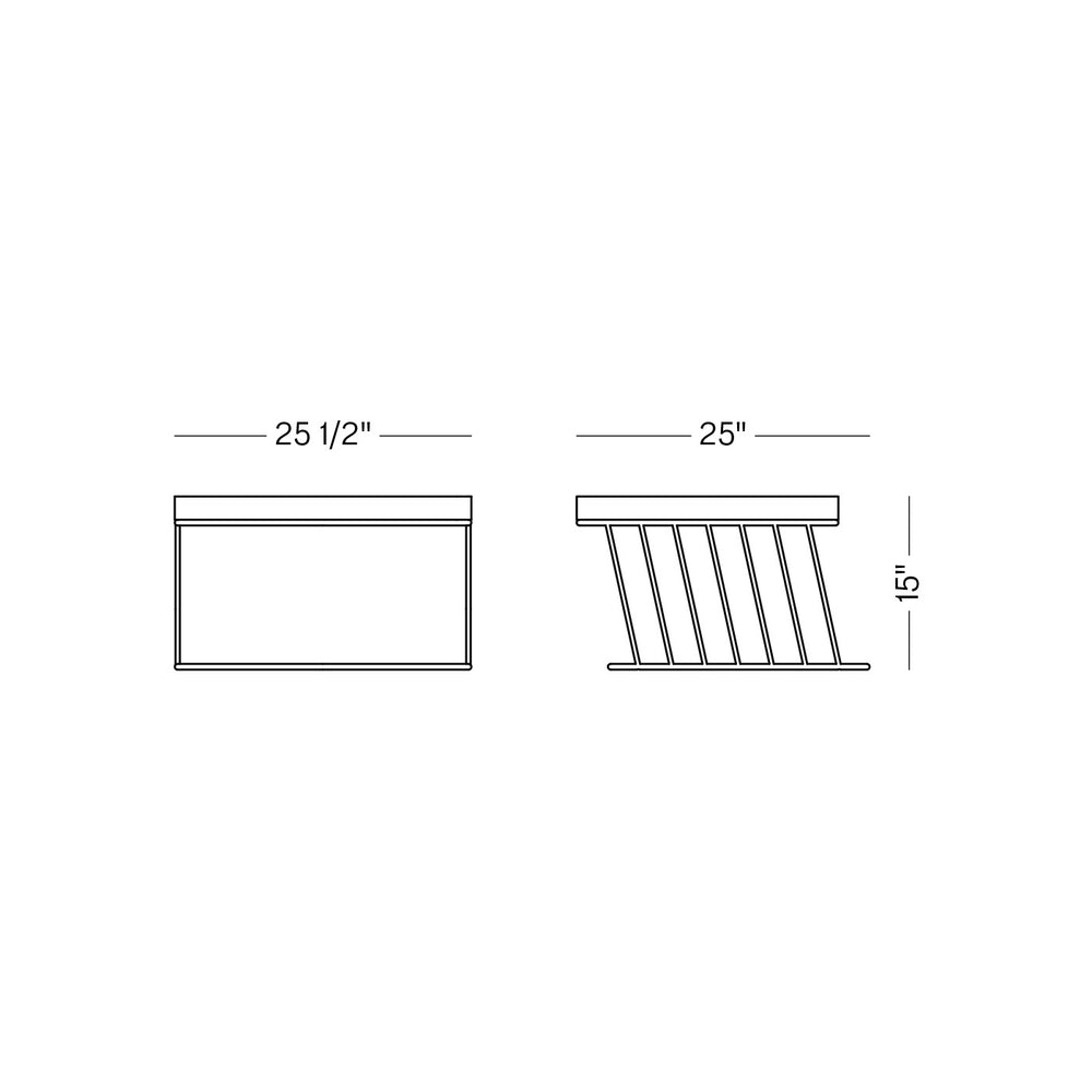 Wired Italic Outdoor Ottoman