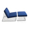 Wired Italic Outdoor Lounge Chair  option Matching Ottoman