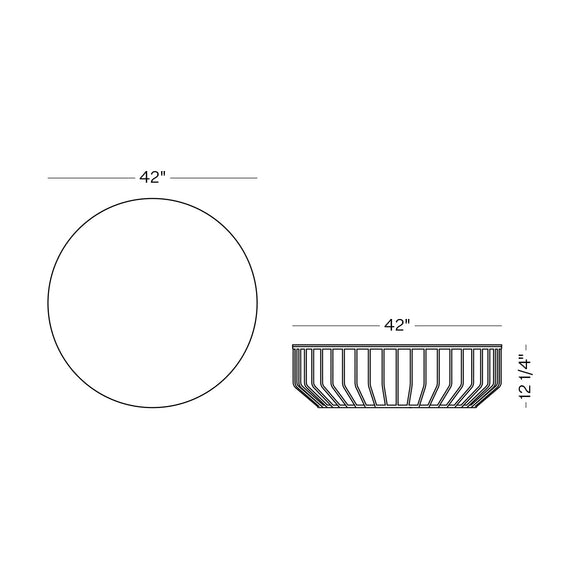 Wired Metal Outdoor Coffee Table