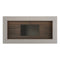142" Spazio TV Wall Unit  option Burnt Oak / Medium Beige Ecru