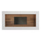142" Spazio TV Wall Unit  option Walnut / White