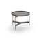 Abaco Side Table  option Matte Titanium Top and Structure