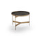 Abaco Side Table  option Sahara Black Marble Top with Matte Bronze Structure