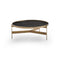 Abaco Coffee Table  option Sahara Black Marble Top with Matte Bronze Structure