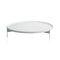 Abaco TOA90 Coffee Table  option Bianco Matte Lacquered Top and Structure